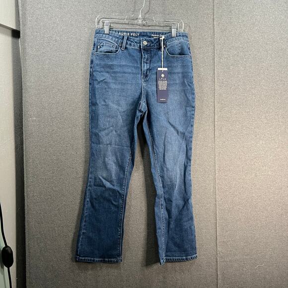 Laurie Felt Regular Forever Denim 5 Pocket Crop Baby Bell Je Medium, Reg 8 - Picture 1 of 12